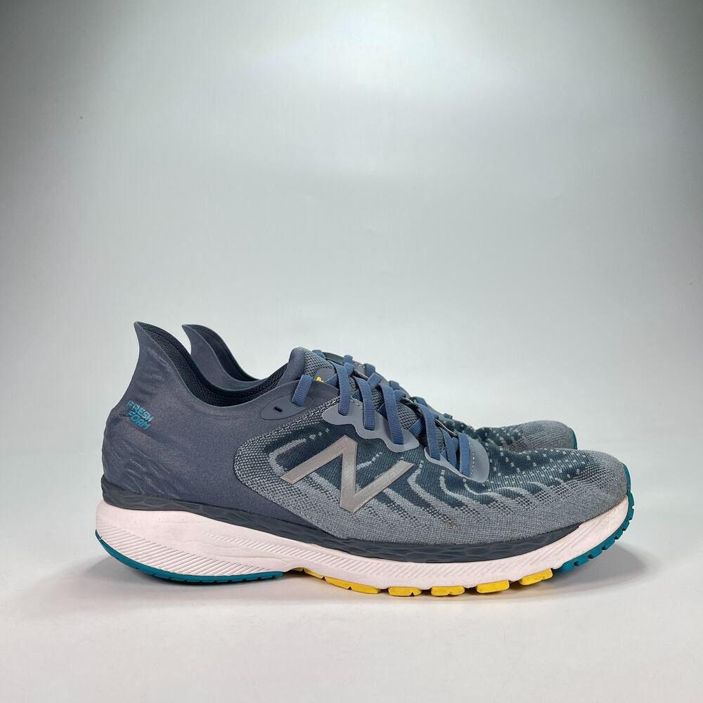 New Balance Fresh Foam 860v11 Grey Blue Running Shoes M860T11 Men's Size 12.5